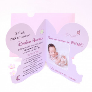 Invitatii Botez Contur Ingeras F2