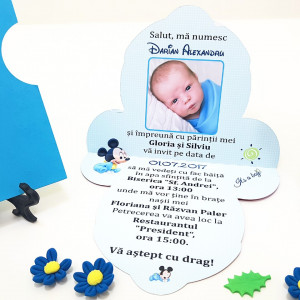 Invitatii Botez Contur Mickey Mouse 2