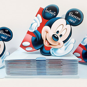 Invitatii Botez Contur Mickey Mouse 7