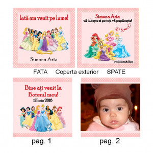 Marturie Botez Carticica 10 Foto Printese Disney