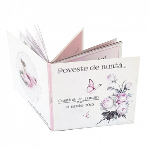 Marturie Nunta Carticica Vintage Wedding