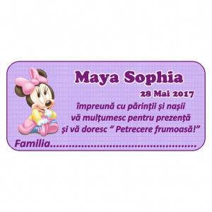 Plic Botez Minnie Mouse 3