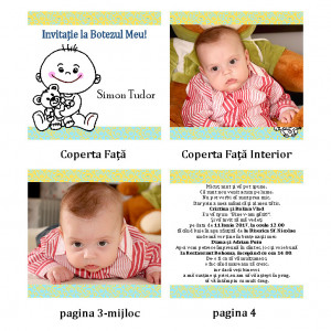 Invitatie Botez Carticica Bebelus