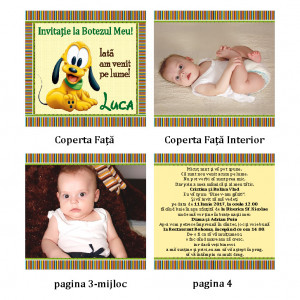 Invitatie Botez Carticica Pluto