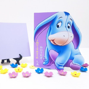 Invitatie Botez Contur Eeyore