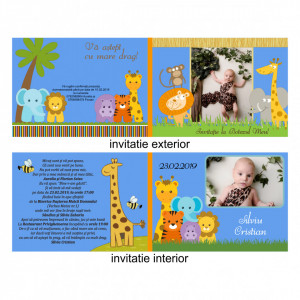 Invitatie Botez Dubla Safari 1