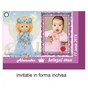 Invitatie Botez Ingeras Disney 4