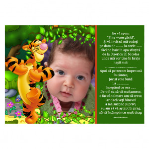 Invitatie Botez Magnetica Tigger 2