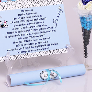 Invitatie Botez Papirus Dalmatian