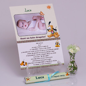 Invitatie Botez Papirus Pluto