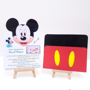 Invitatie Botez PRO Mickey Mouse 1