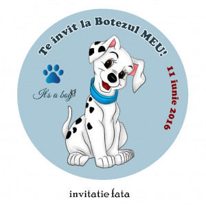 Invitatie Botez Rotunda Dalmatian