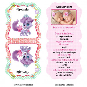 Invitatie Gemeni Contur Disney 32