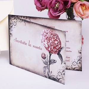 Invitatie Nunta Bujor