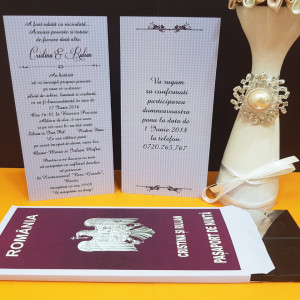 Invitatie Nunta Ciocolata Pasaport