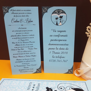 Invitatie Nunta Ciocolata Pisici