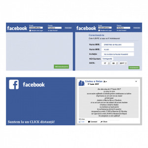 Invitatie Nunta Facebook Like