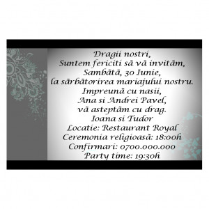 Invitatie Nunta Magnetica MG44