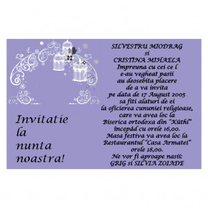 Invitatie Nunta Magnetica MG49