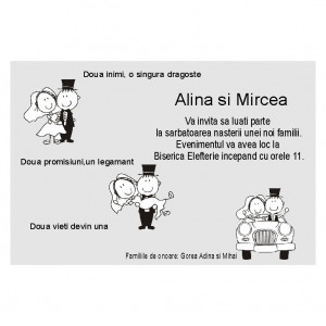 Invitatie Nunta Magnetica MG64