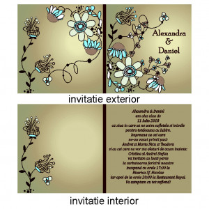 Invitatie Nunta Patrata INPT7