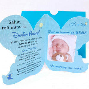 Invitatii Botez Contur Ingeras B7