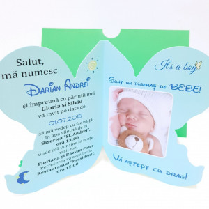 Invitatii Botez Contur Ingeras B9