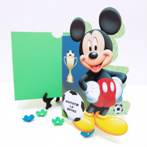 Invitatii Botez Contur Mickey Mouse 12