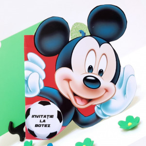 Invitatii Botez Contur Mickey Mouse 13