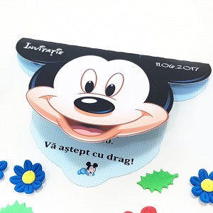 Invitatii Botez Contur Mickey Mouse 2