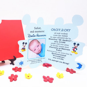 Invitatii Botez Contur Mickey Mouse 6