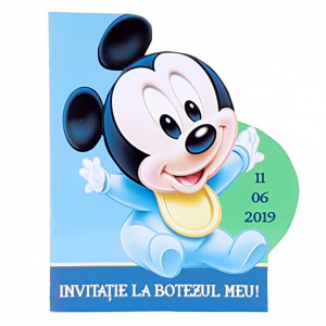 Invitatii Botez Contur Mickey Mouse 9