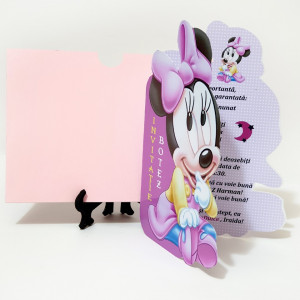 Invitatii Botez Contur Minnie Mouse 9