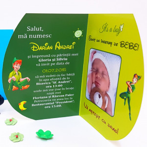 Invitatii Botez Contur Peter Pan