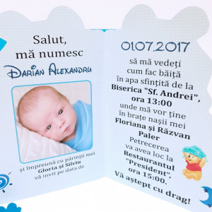 Invitatii Botez Contur Winnie 5