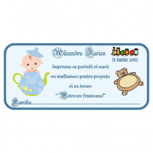 Plic Botez Bebe 100