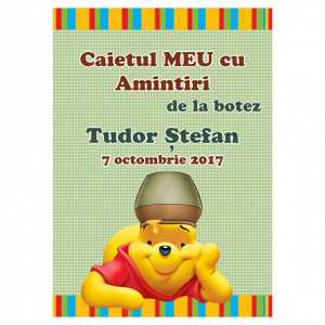 Caiet Amintiri Botez Winnie the Pooh
