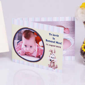 Invitatie Botez Dubla Baby Coyote