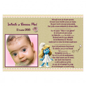 Invitatie Botez Magnetica Strumfita