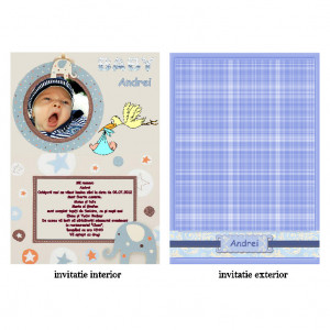 Invitatie Botez Papirus Disney Bebe 8