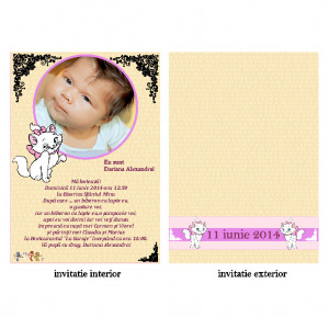 Invitatie Botez Papirus Disney Bebelina 14