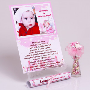 Invitatie Botez Papirus Ingeras 1