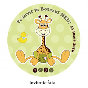 Invitatie Botez Rotunda Girafa