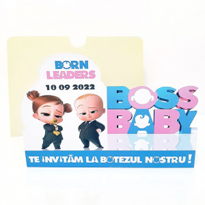 Invitatie Gemeni Baby Boss FB1
