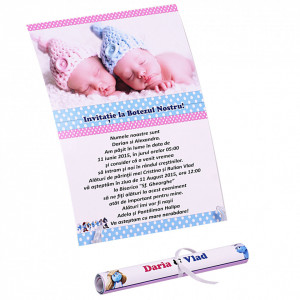 Invitatie Gemeni Papirus Strumf-Strumfita