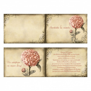 Invitatie Nunta Bujor