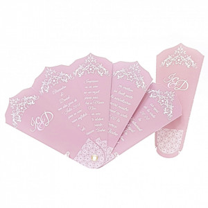 Invitatie Nunta Evantai EV12