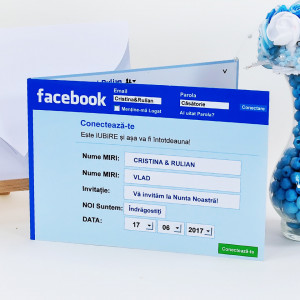 Invitatie Nunta Facebook Like