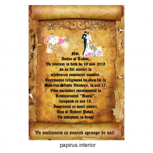 Invitatie Nunta Papirus INPAP5