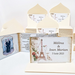 Invitatie Nunta Paris In Love 1